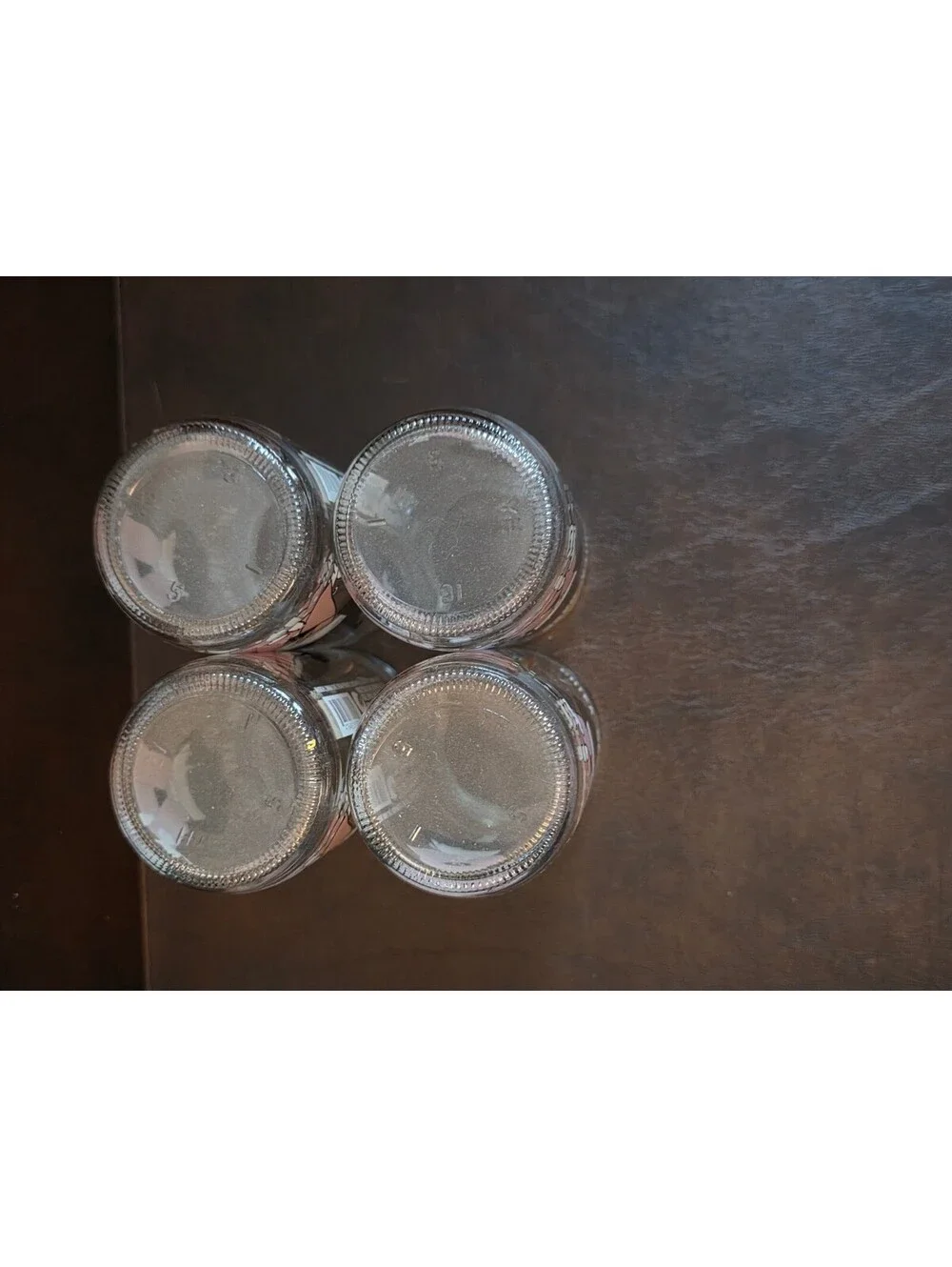 Lot of 4 Hakutsuru Chika Sake Glass Cups Empty Container